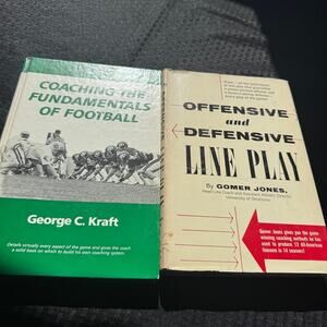 Vintage football books lot of two